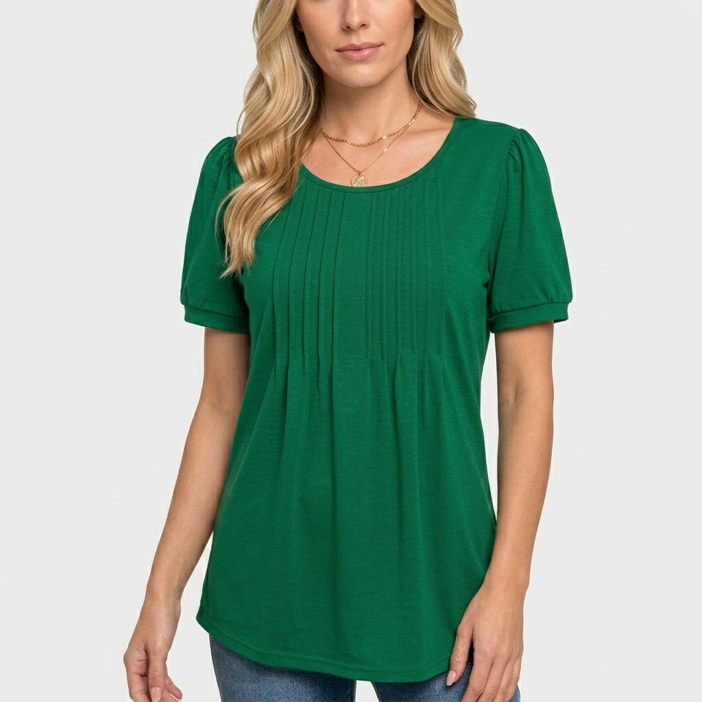 T-Shirt Femme Col Rond Décontracté Haut Ample Quotidien