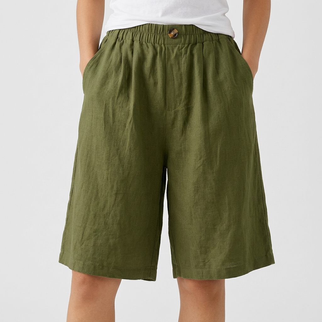 Short Femme Confort Coupe Ample Léger Style Décontracté Été