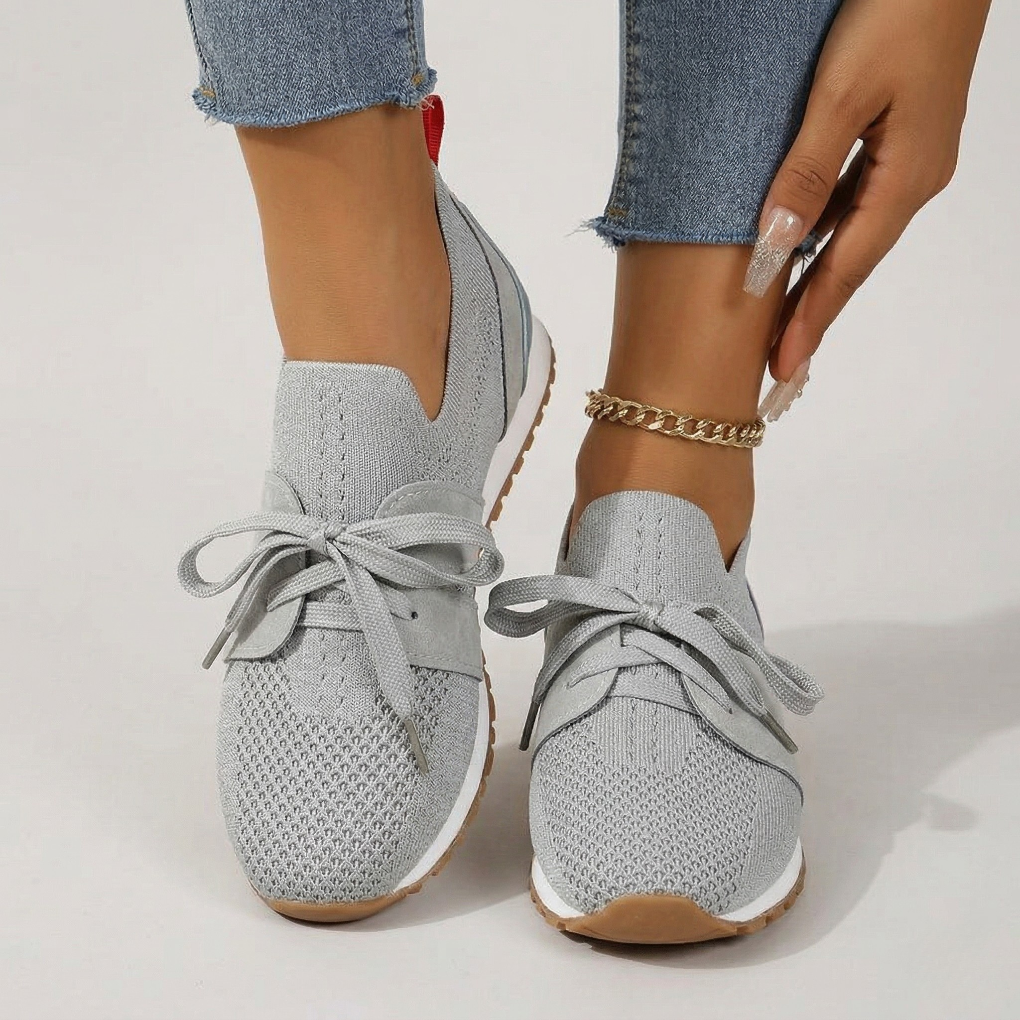 Baskets Orthopédiques Femme Confortables Chaussures de Marche Légères