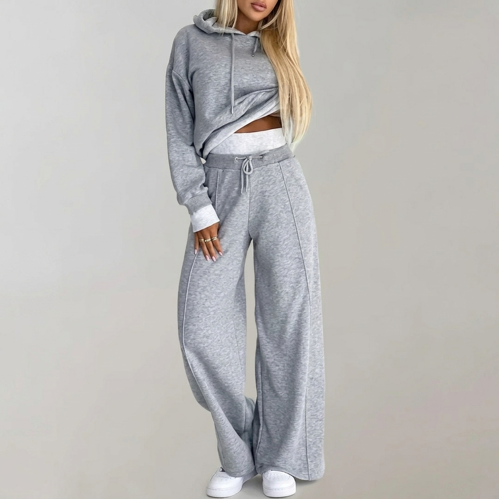 Ensemble Hoodie et Jogging Femme Tenue Décontractée Deux Pièces