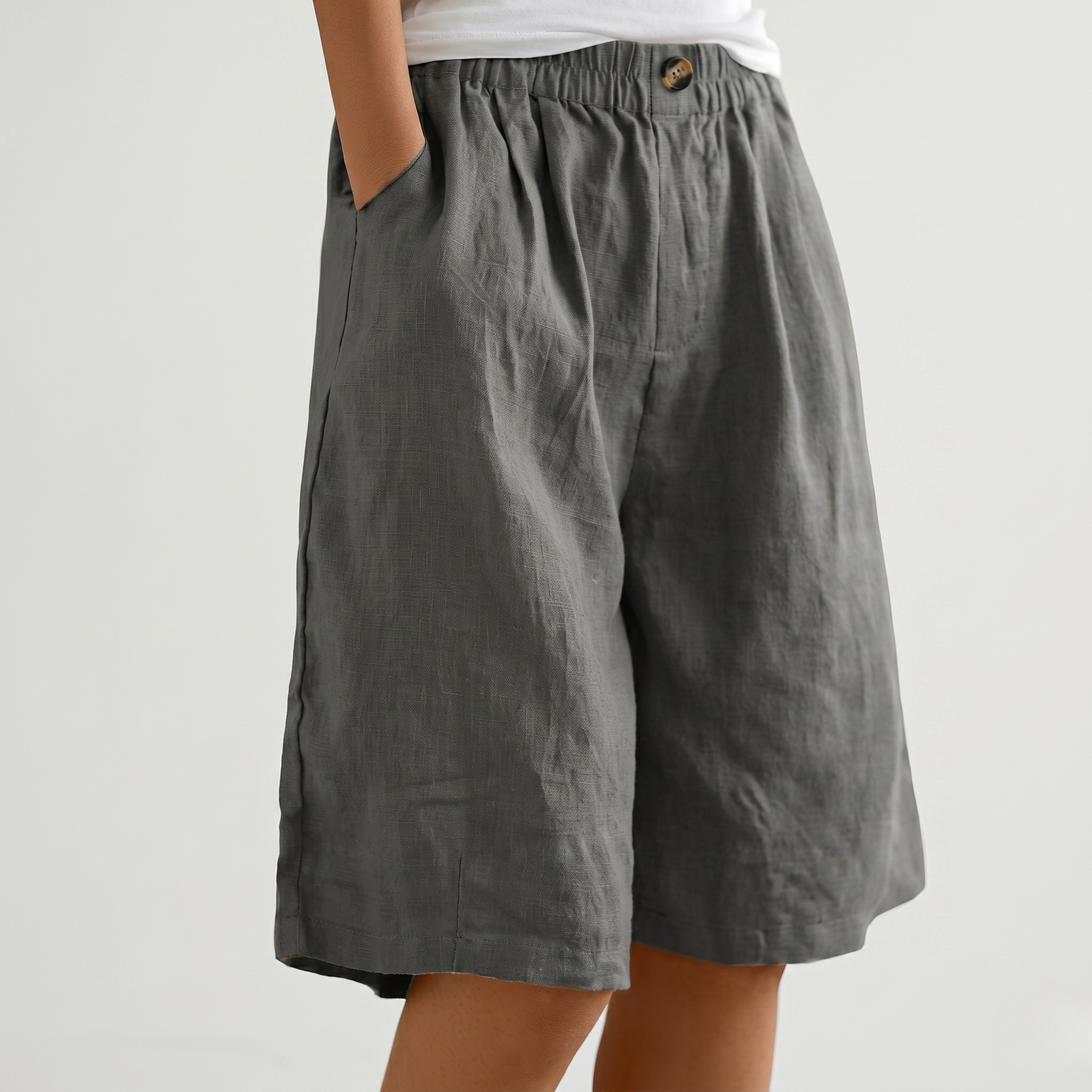 Short Femme Confort Coupe Ample Léger Style Décontracté Été