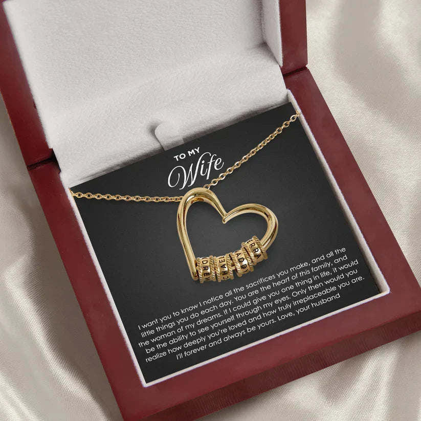 Cœurs Éternels | Collier familial sur mesure avec noms gravés