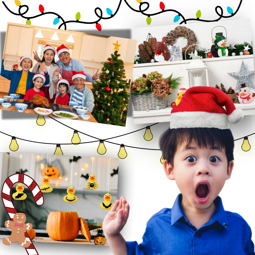 Calendrier de l'Avent Canard – Thème Halloween & Noël avec Surprises