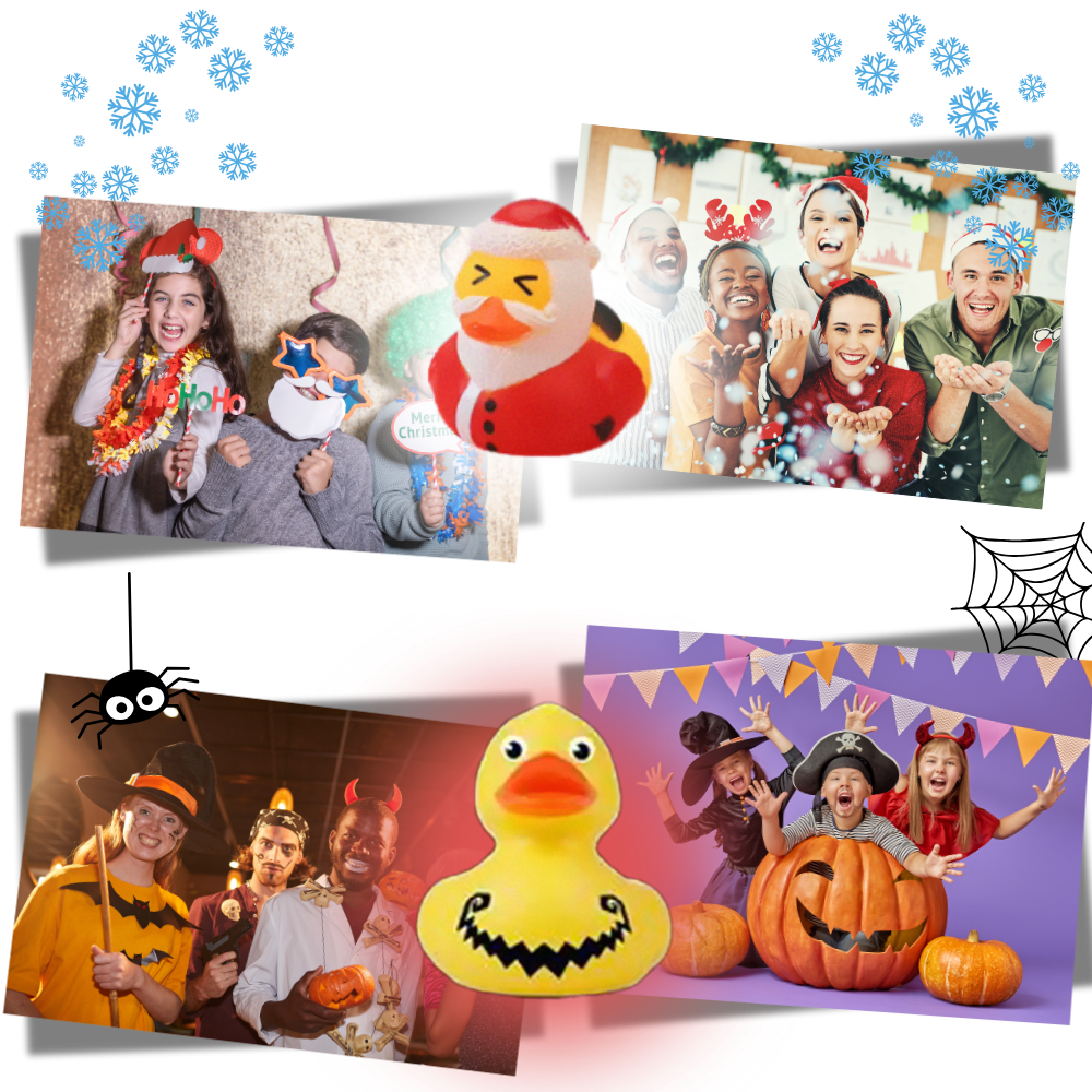Calendrier de l'Avent Canard – Thème Halloween & Noël avec Surprises