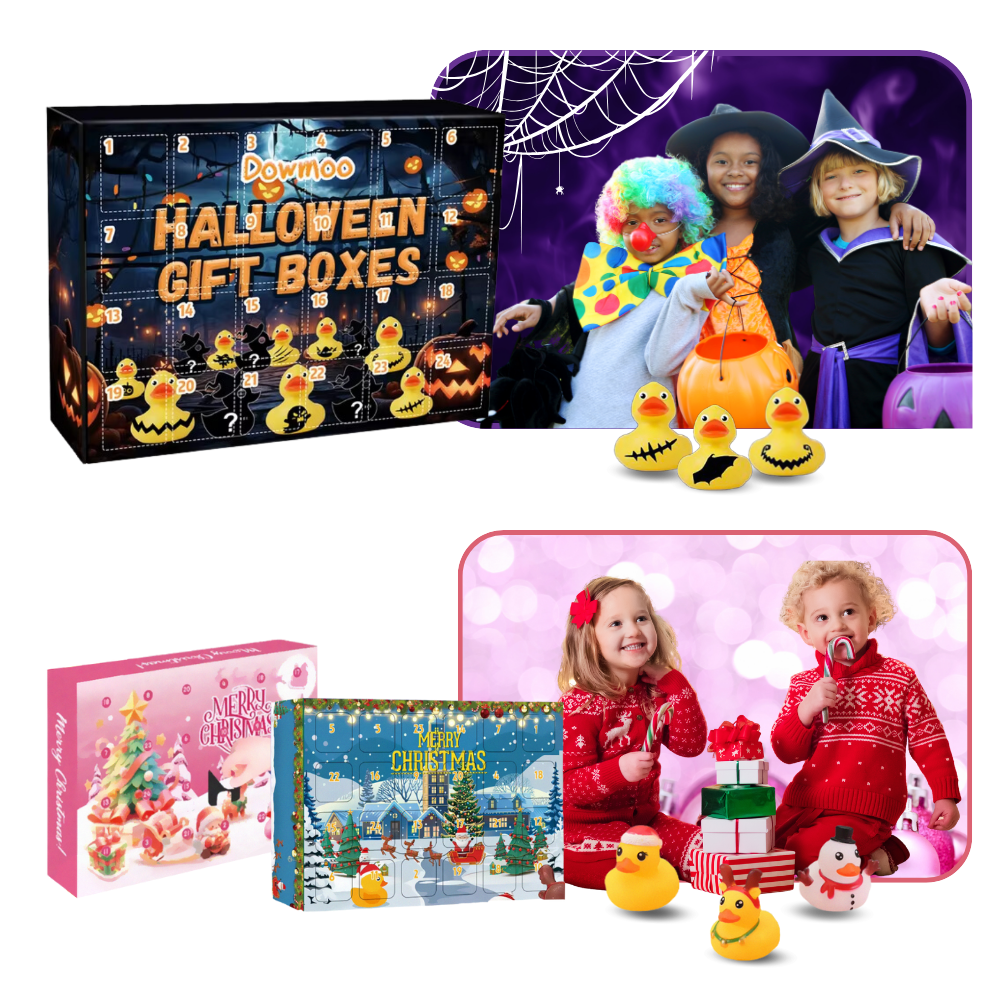 Calendrier de l'Avent Canard – Thème Halloween & Noël avec Surprises
