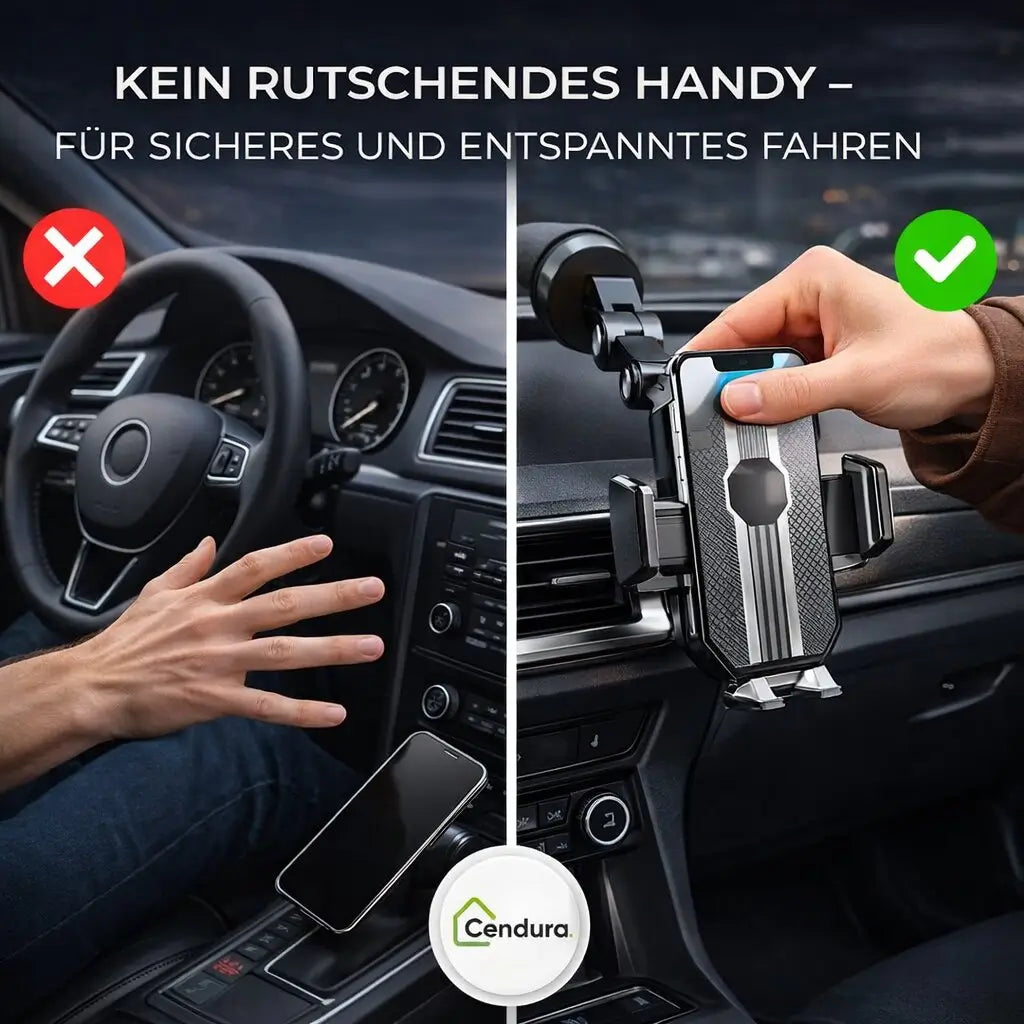 Support de téléphone pour voiture | Support de téléphone avec ventouse & rotation à 360° | LuxGrip