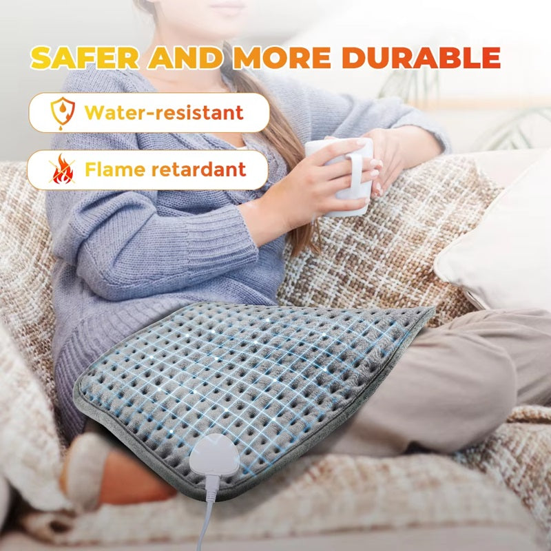 Coussin Chauffant Électrique avec Minuteur – Température Réglable