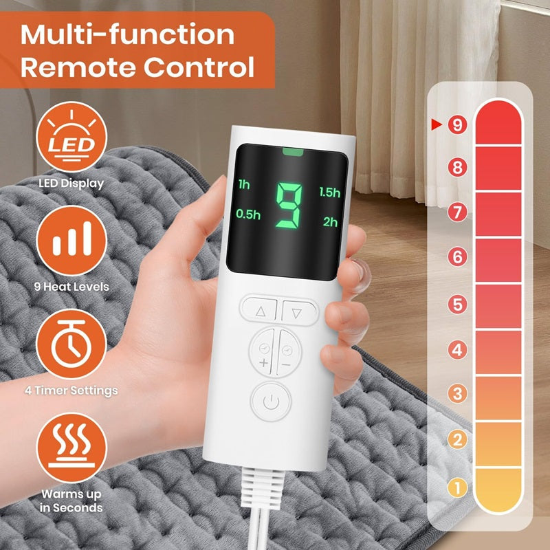 Coussin Chauffant Électrique avec Minuteur – Température Réglable