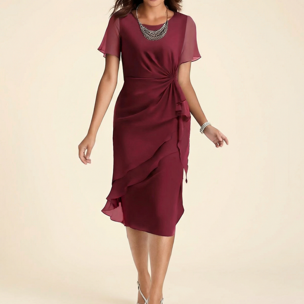 Velara – Robe Femme à Taille Tordue Rassemblée