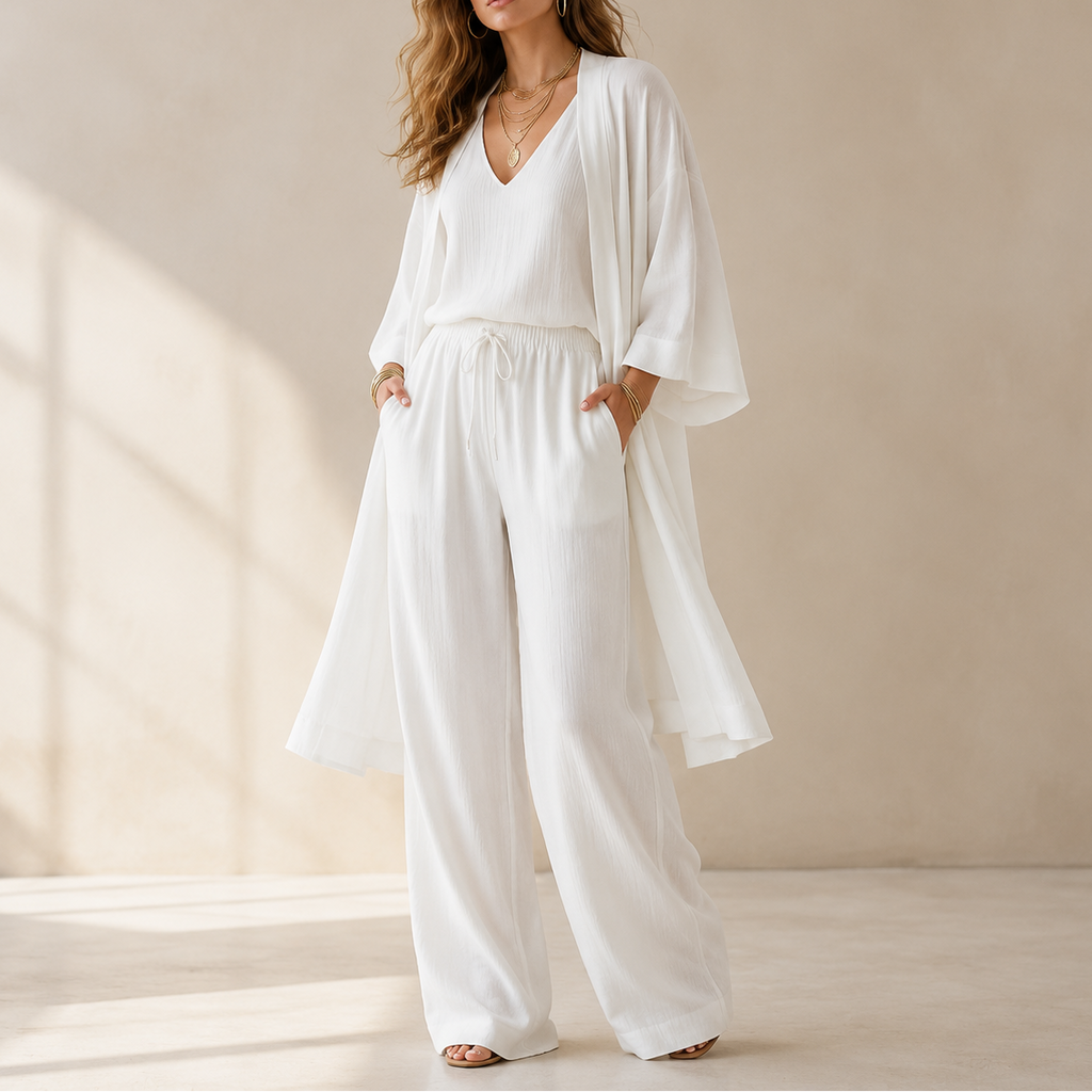 Eloria – Ensemble de détente élégant pour femmes en 3 pièces