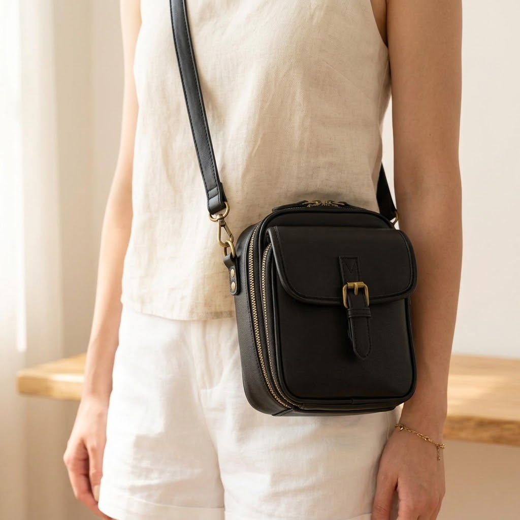 Carryn – Sac bandoulière organisé avec emplacements pour cartes