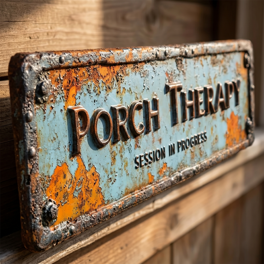 Porchly – Plaque de Thérapie de Véranda Vintage