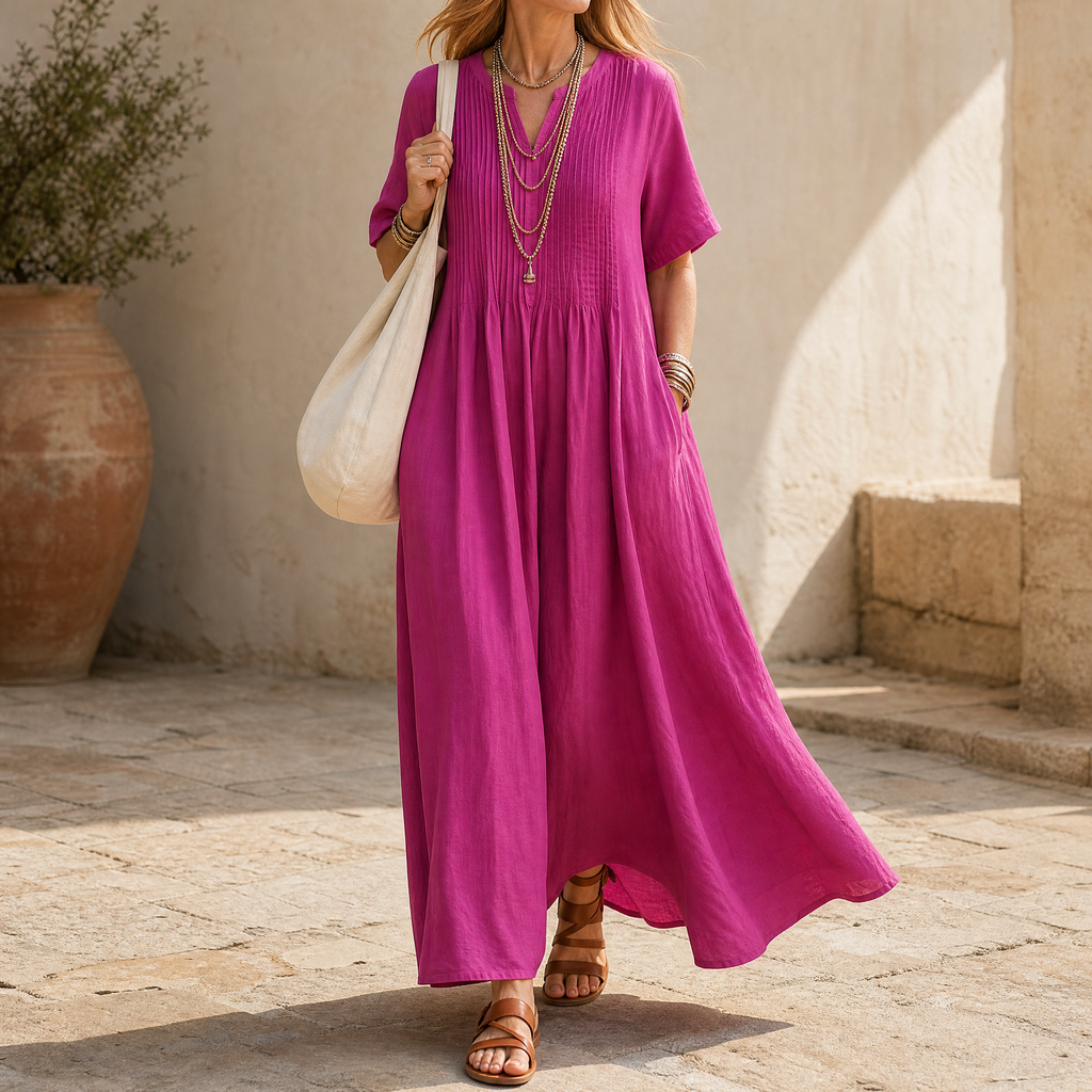 Wren – Robe Maxi à Pince pour Femme avec Poches