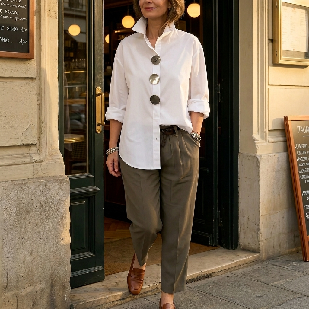 Milenza – Blouse Déclaration de Style Italien