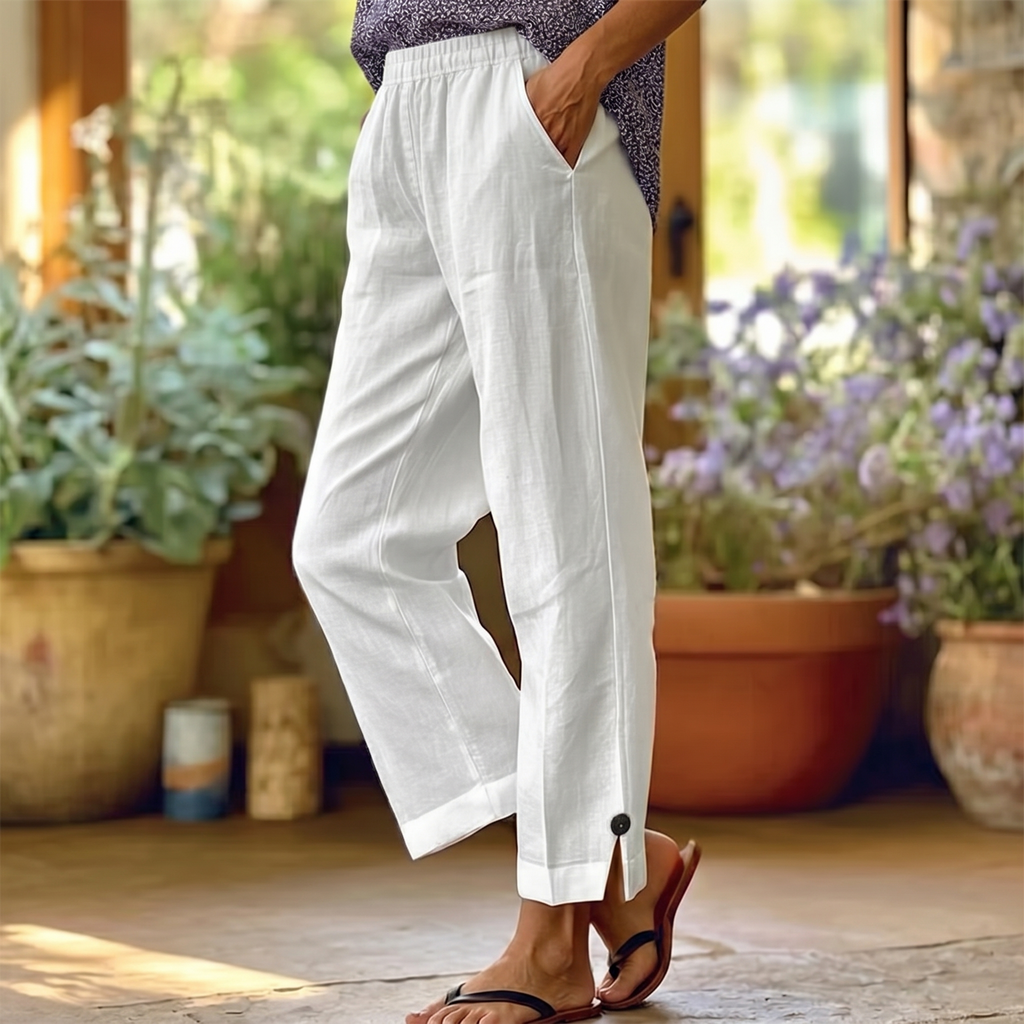 Womee – Pantalon court en stretch doux pour femmes
