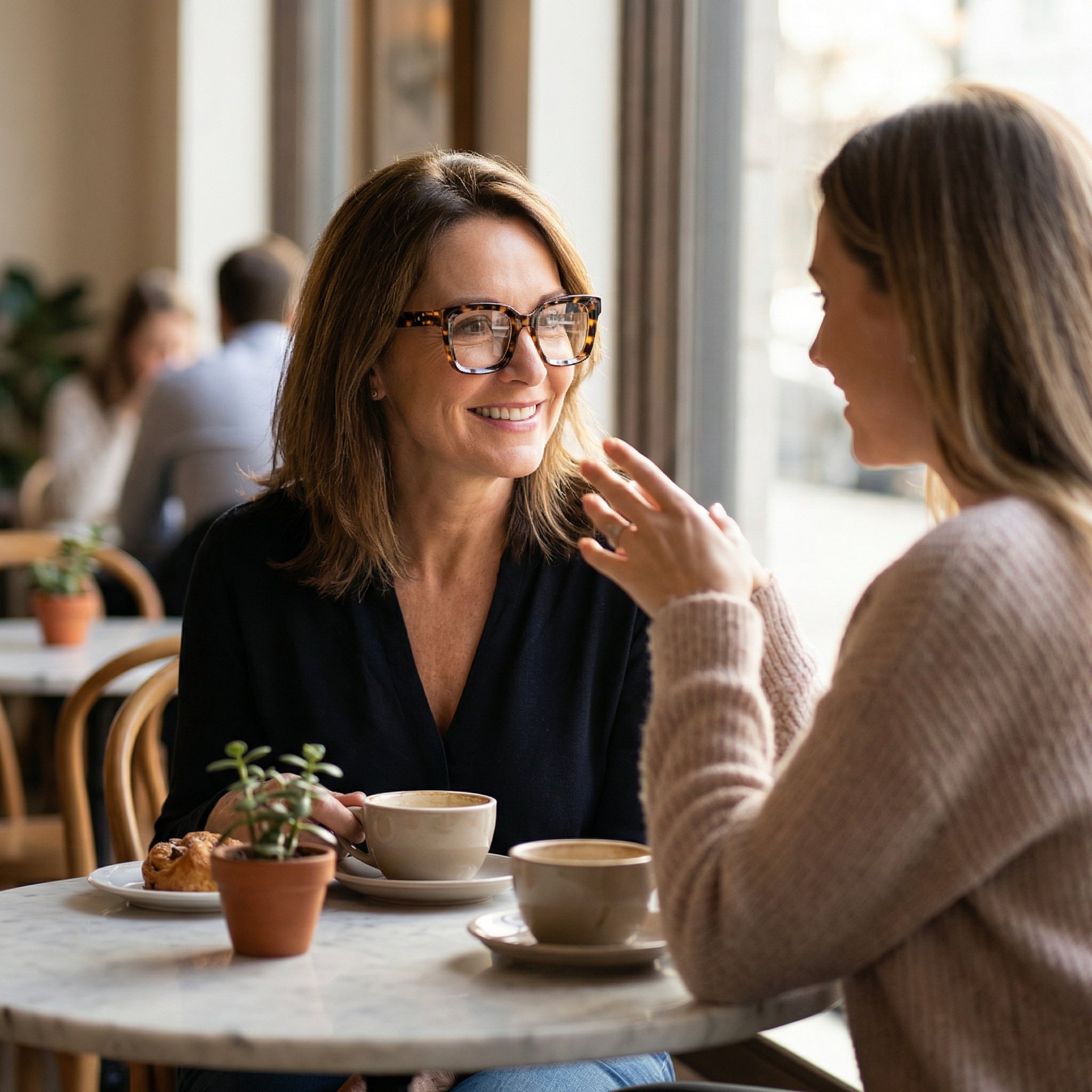 Clarelle – Lunettes de lecture surdimensionnées en écaille pour femmes