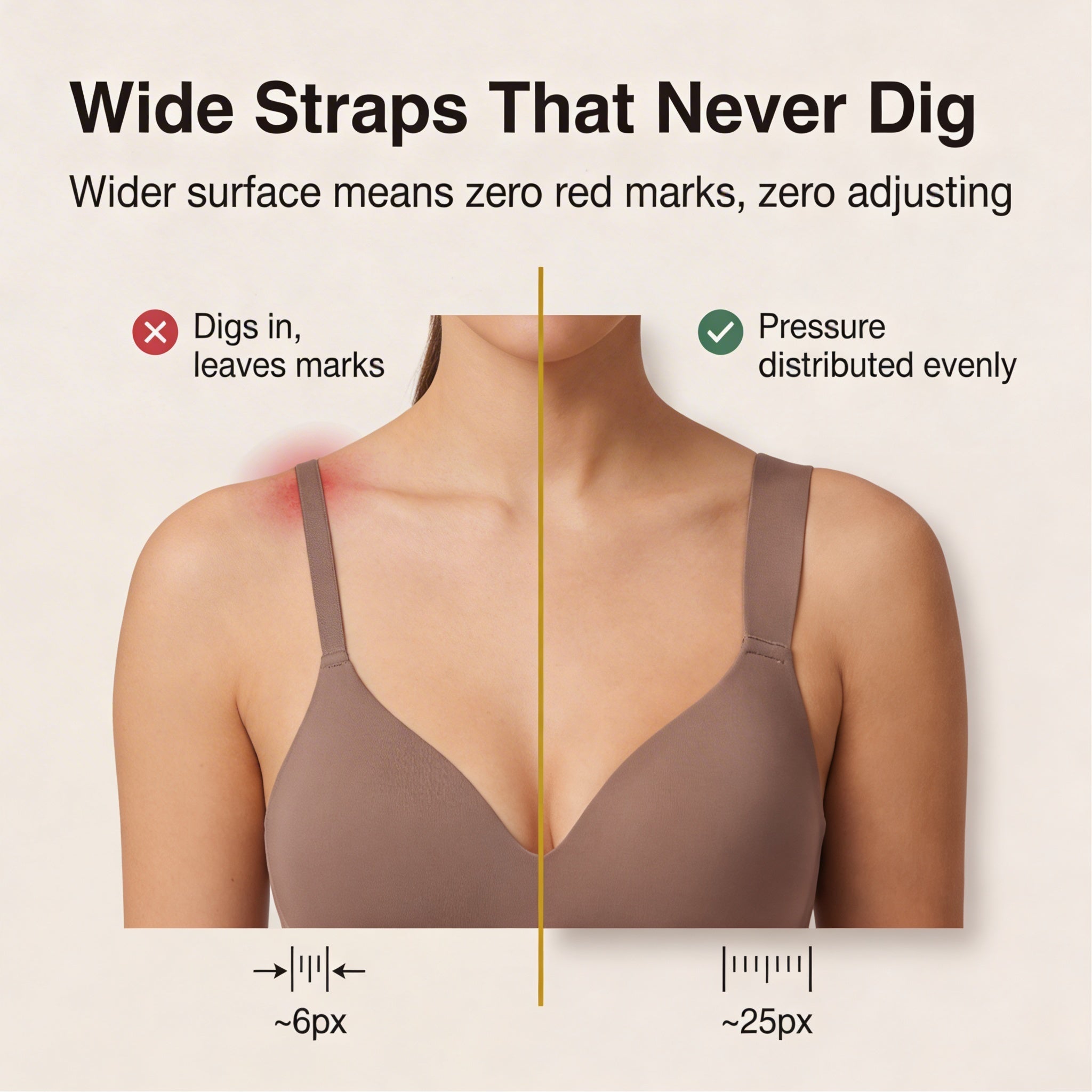 Veluna – Soutien-gorge sans fil à décolleté profond sans couture