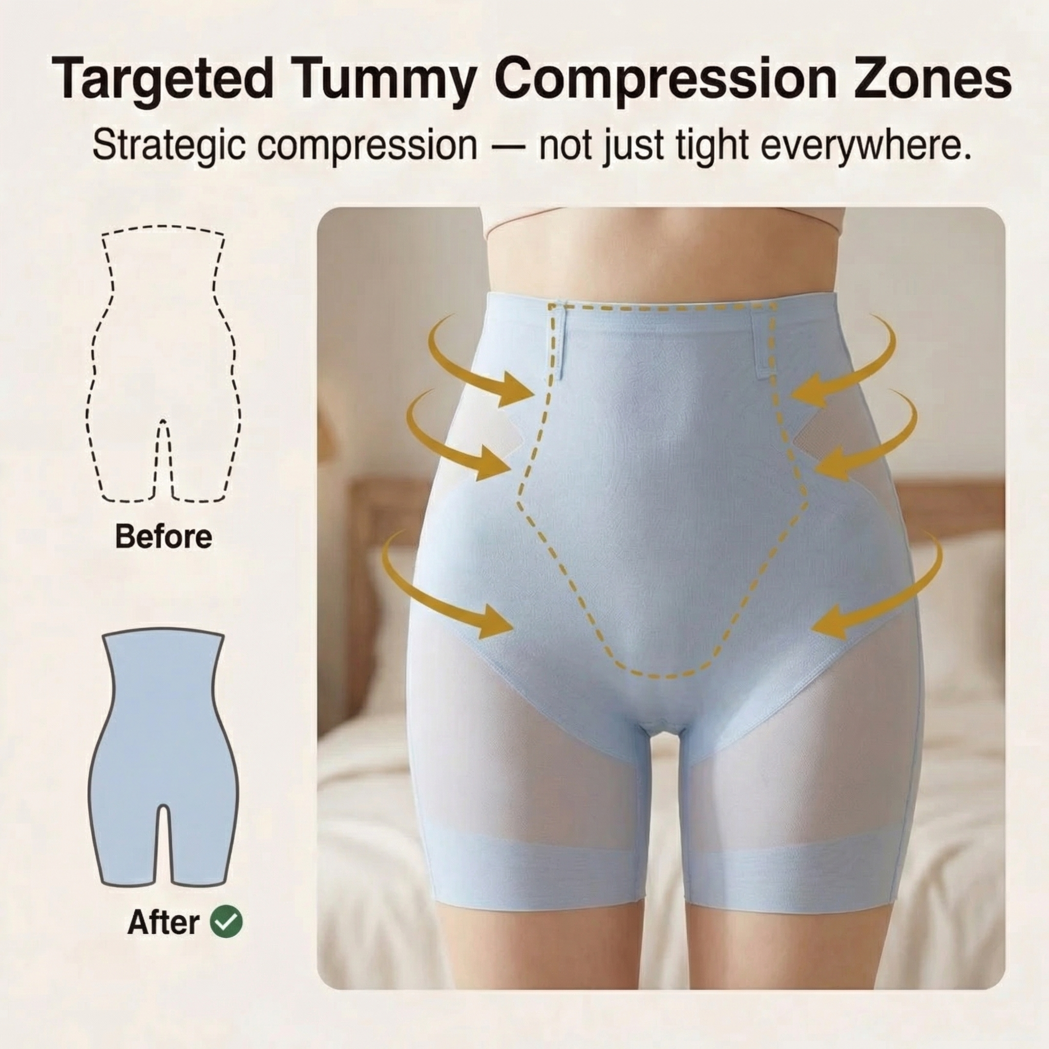 CoolContour – Shapewear Ultra Mince de Contrôle du Ventre