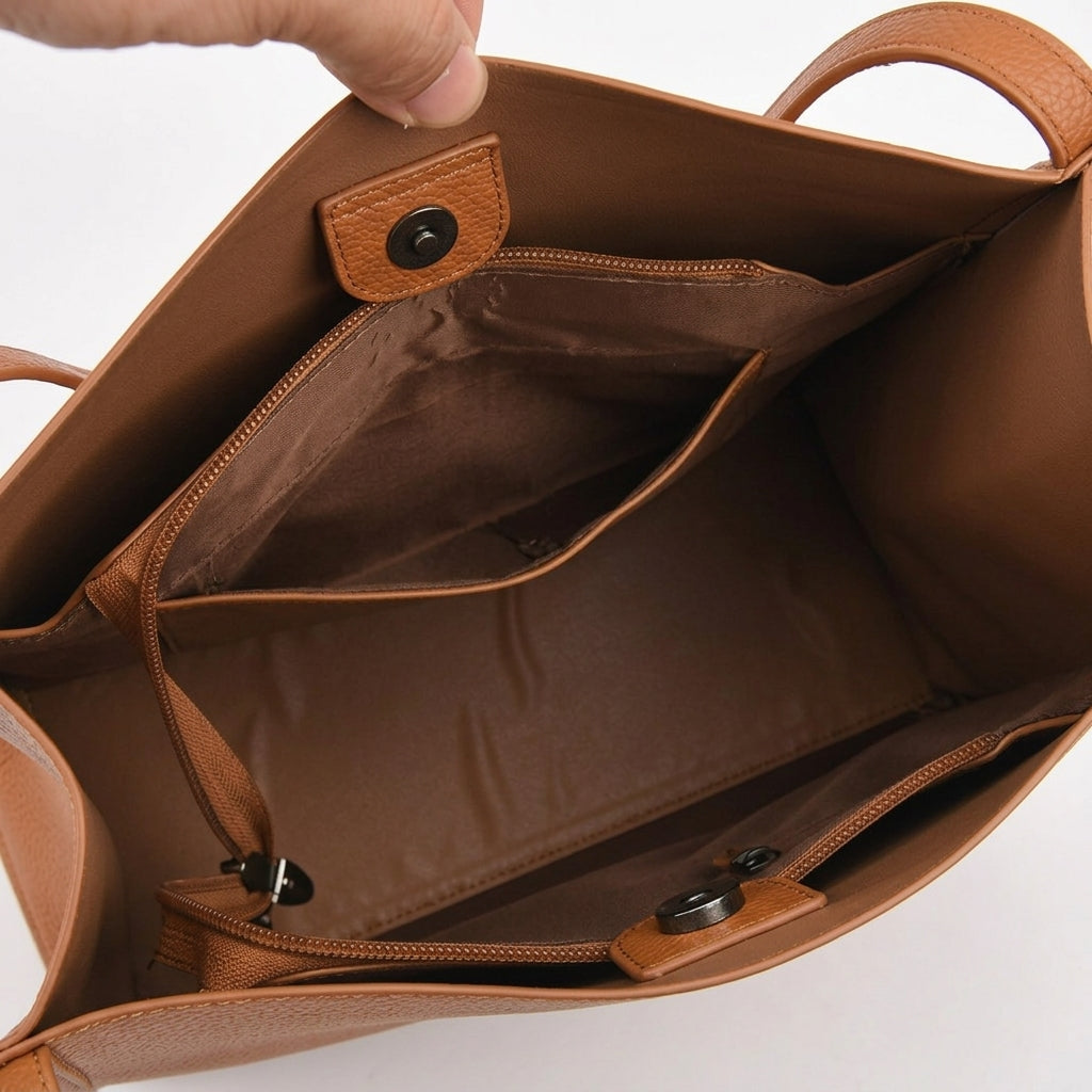 Solenne – Sac à main en cuir souple