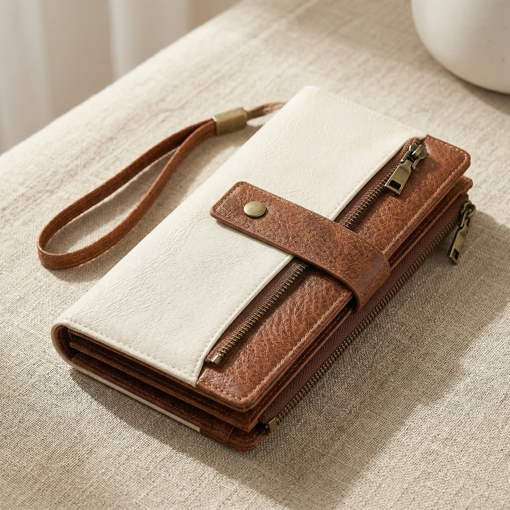 Tessara – Portefeuille Trifold Vintage RFID