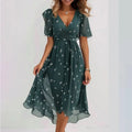 Echoarchiv | Robe Élégante pour Femmes avec Décolleté en V