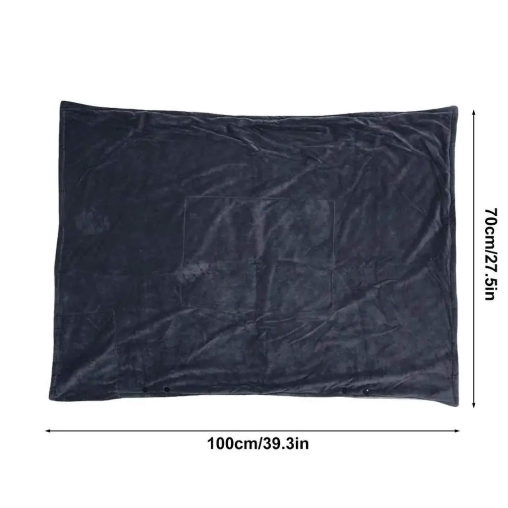 Couverture Électrique avec Fleece – Couverture Portable Chauffante et Poncho