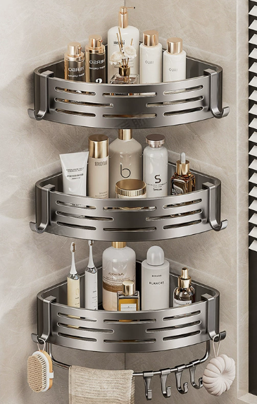 CaddyCraft Organisateur de Douche Triangulaire | Maximisez l'espace avec un caddy élégant et polyvalent