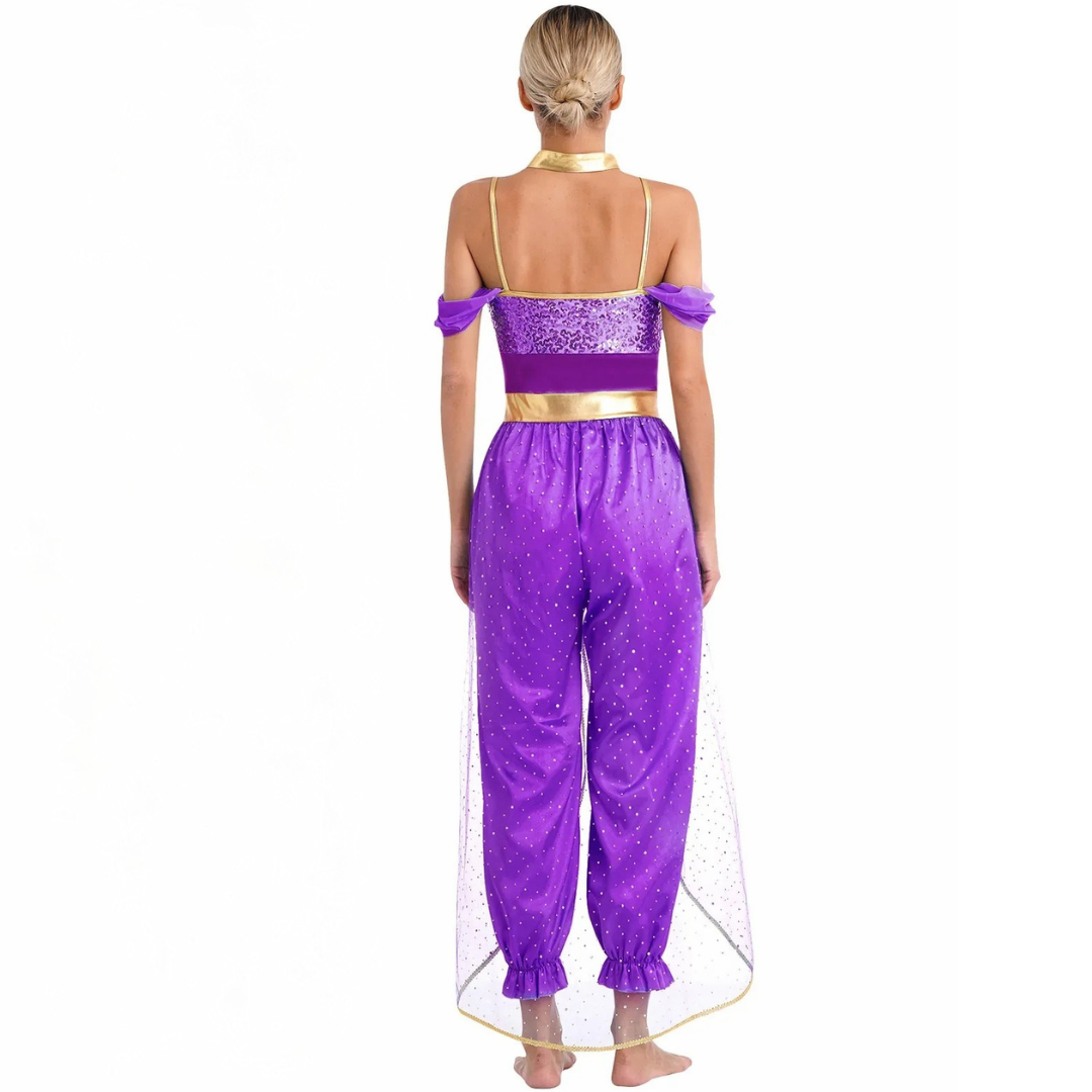 Costume d'Halloween Femme Jumpsuit | Paillettes Sans Manches