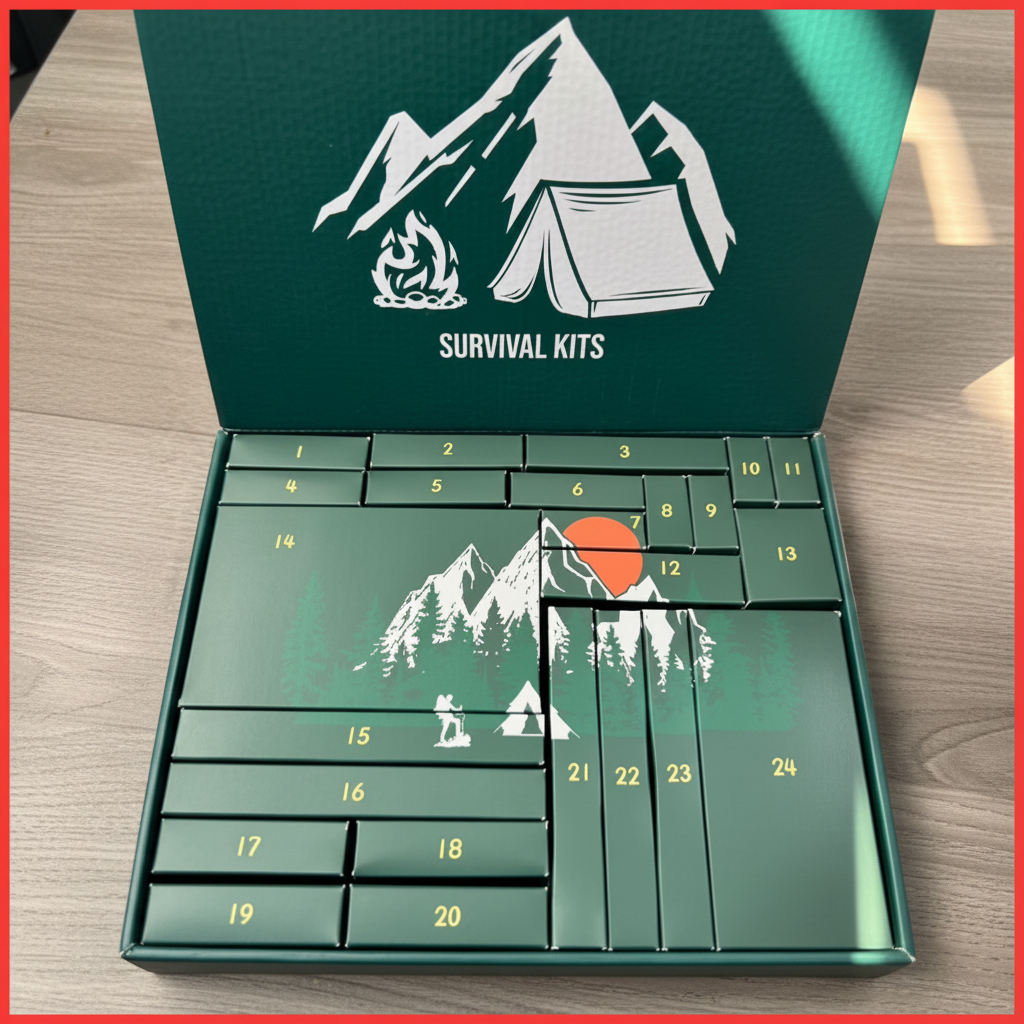 Calendrier de l'Avent Outils – 24 Jours avec des Outils de Plein Air et d'Aventure