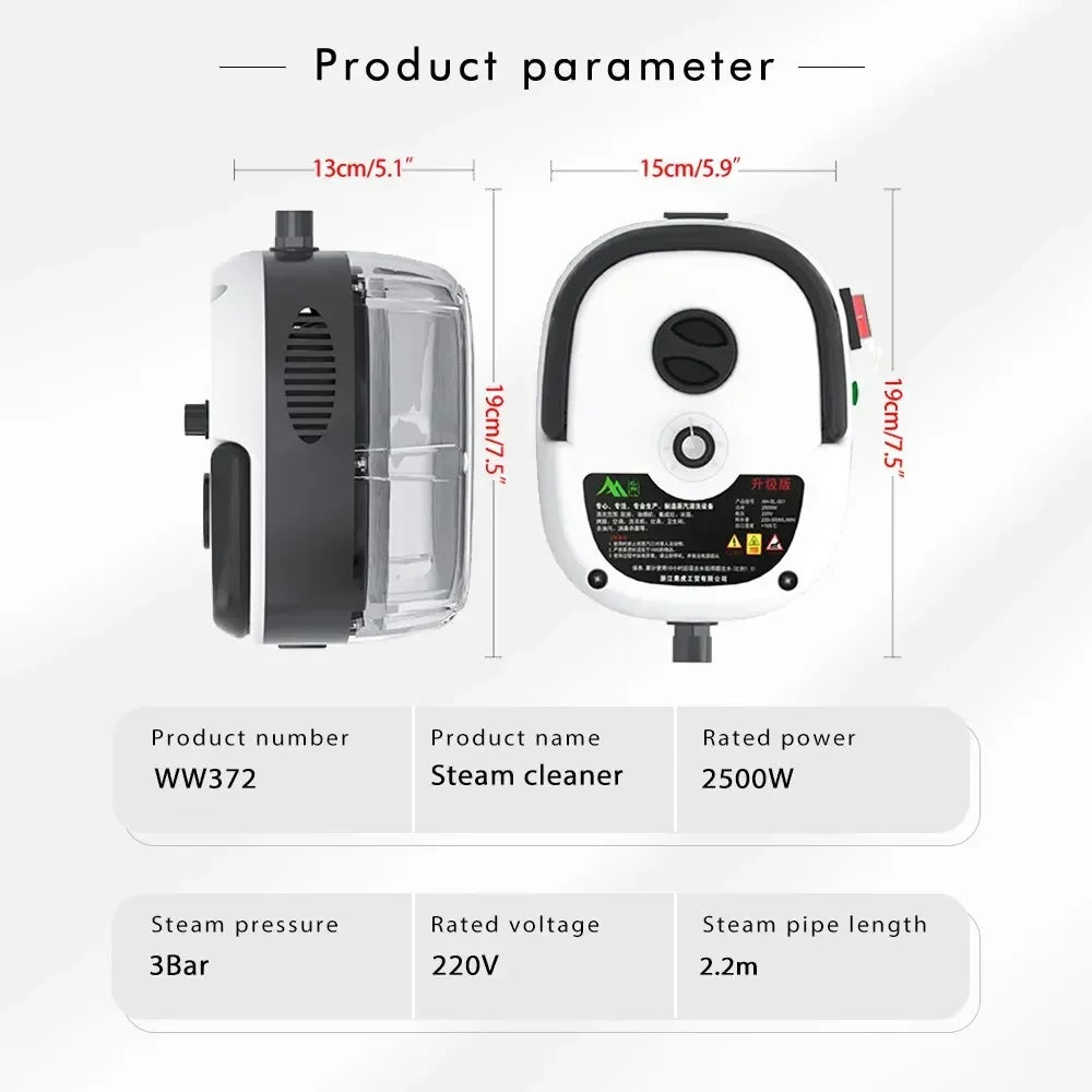StoomKracht Nettoyeur à Vapeur Haute Pression | Nettoyeur à vapeur puissant pour un nettoyage en profondeur et une hygiène