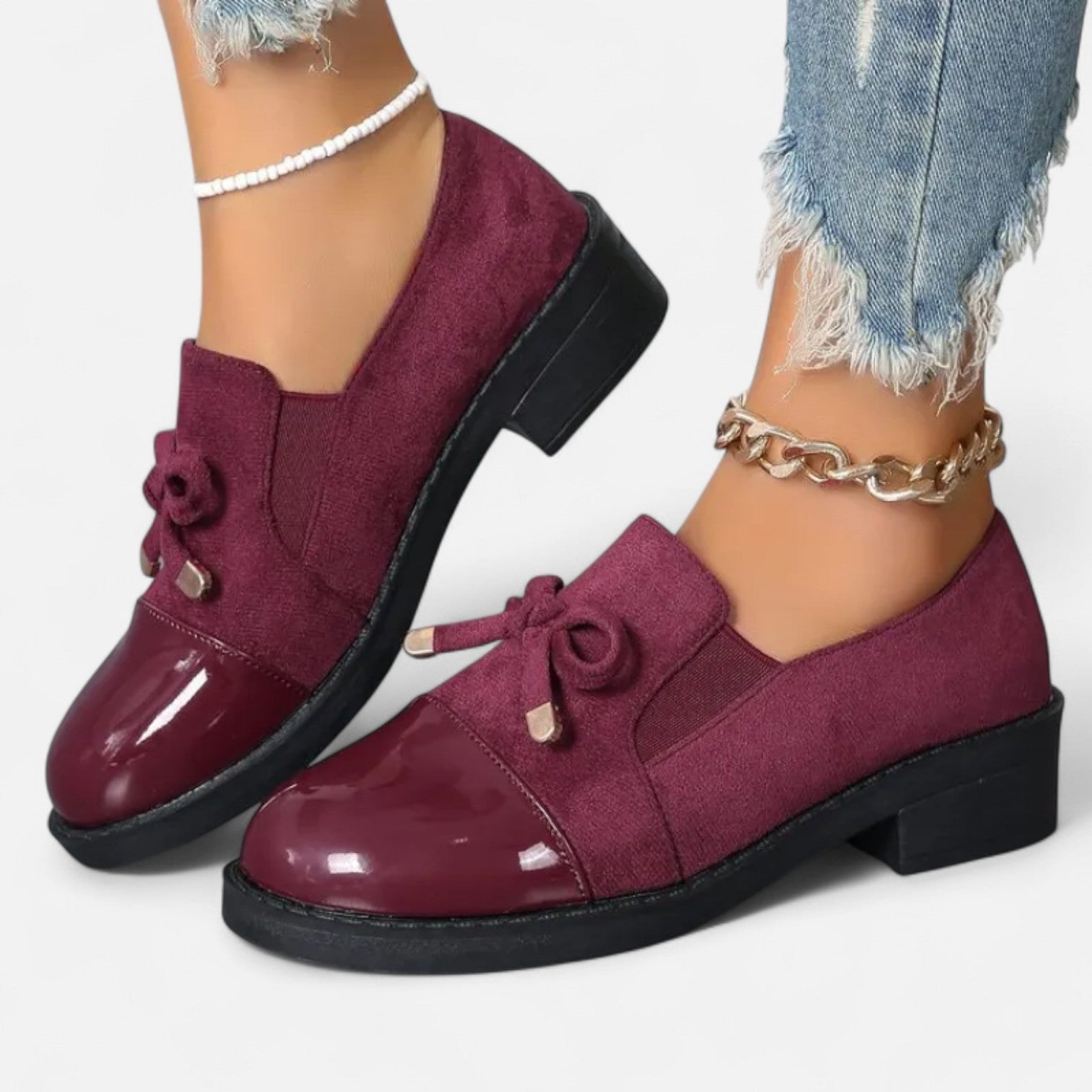 Eliaro Moda | Mocassins Rétro Nœud Femme