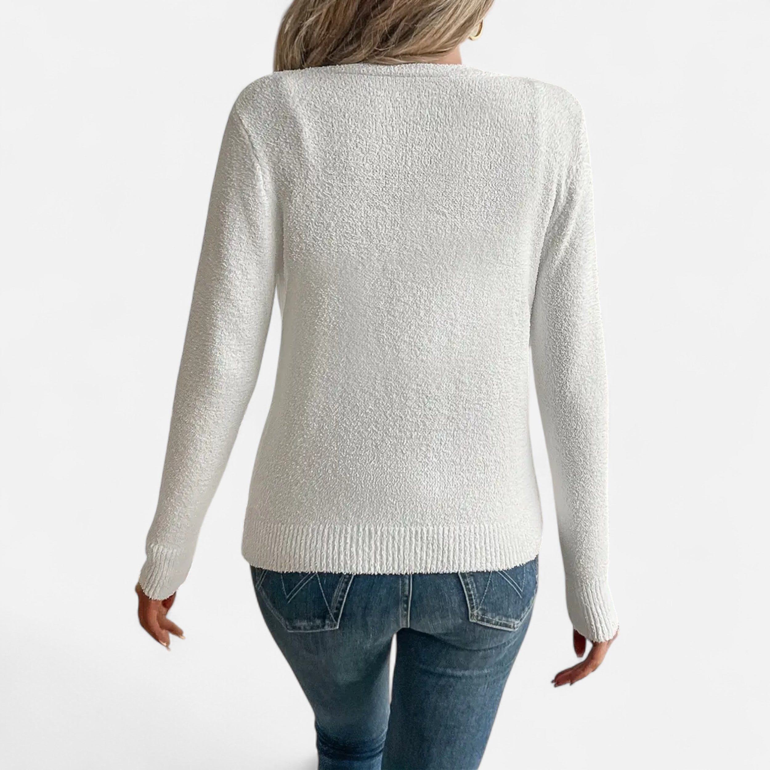 Eliaro Moda | Cardigan Femme Boutons Frontal Couleur Unie