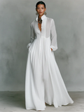Fudda | Robe maxi aérienne avec accentuation féminine de la taille