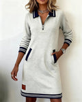 MOREAU LYON | ROBE EN COTON CHIC À MANCHES LONGUES POUR FEMMES
