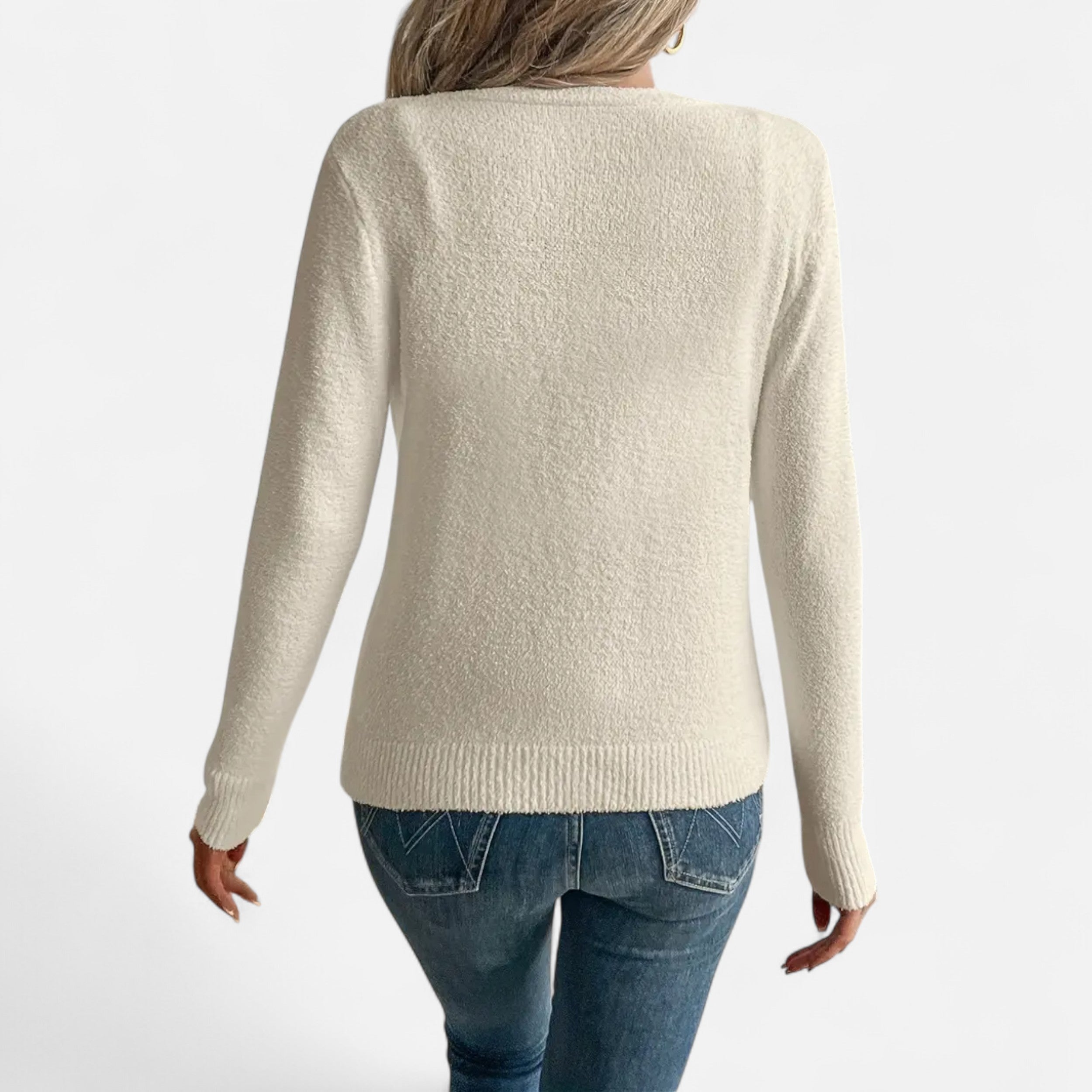 Eliaro Moda | Cardigan Femme Boutons Frontal Couleur Unie