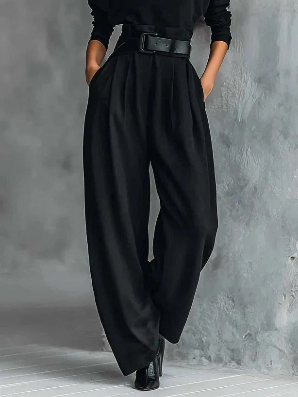 Mariette | Ensemble Premium à Col Roulé avec Pantalon Évasé