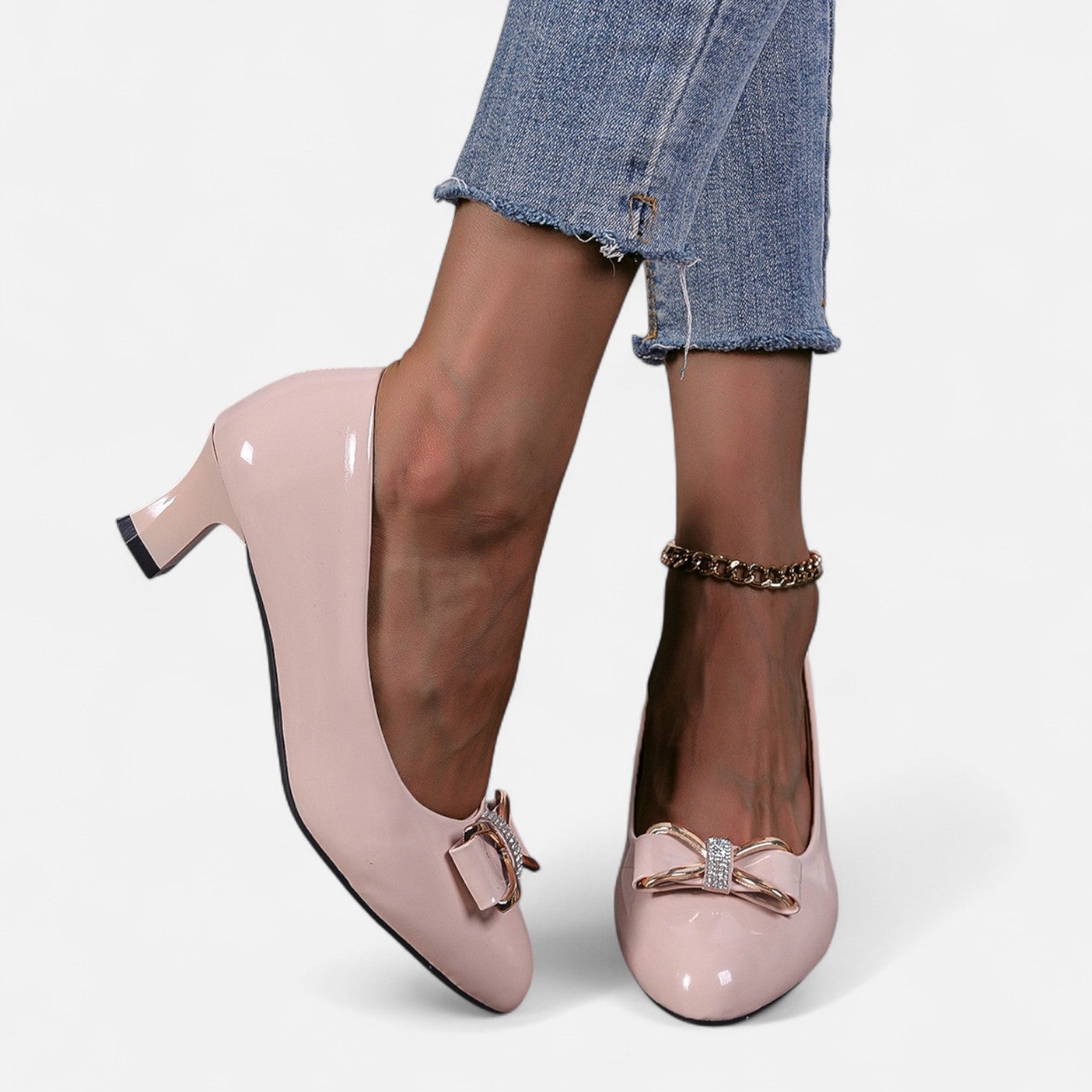 Eliaro Moda | Talons Hauts Nœud Cristal Femme