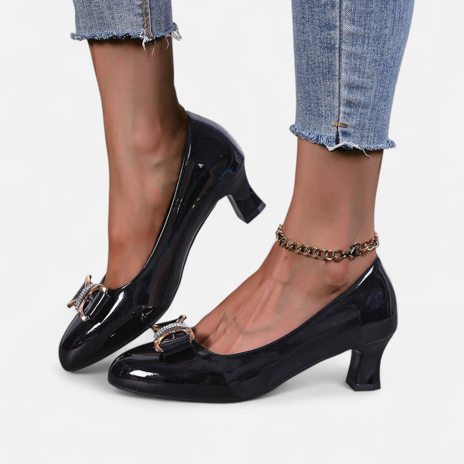 Eliaro Moda | Talons Hauts Nœud Cristal Femme