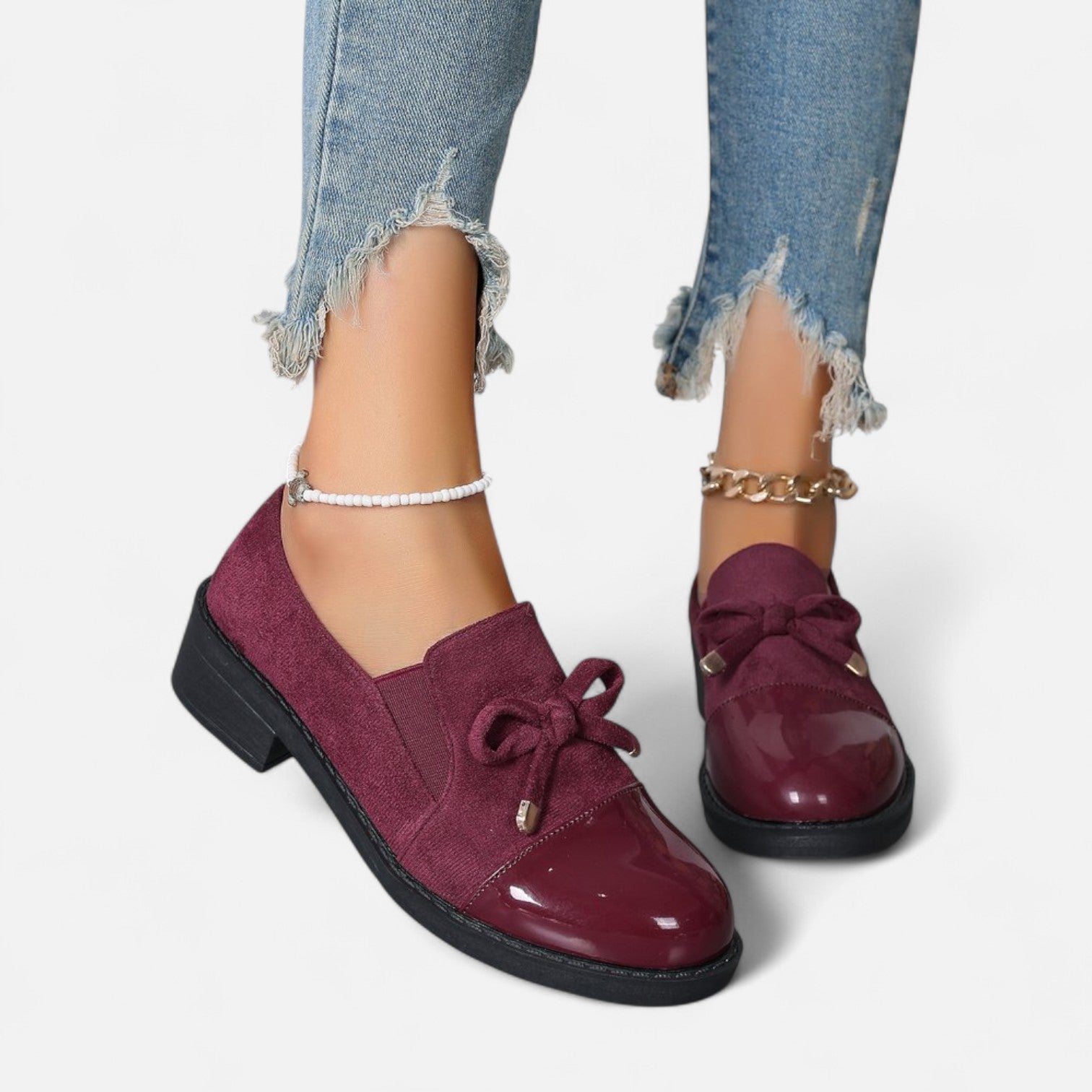 Eliaro Moda | Mocassins Rétro Nœud Femme