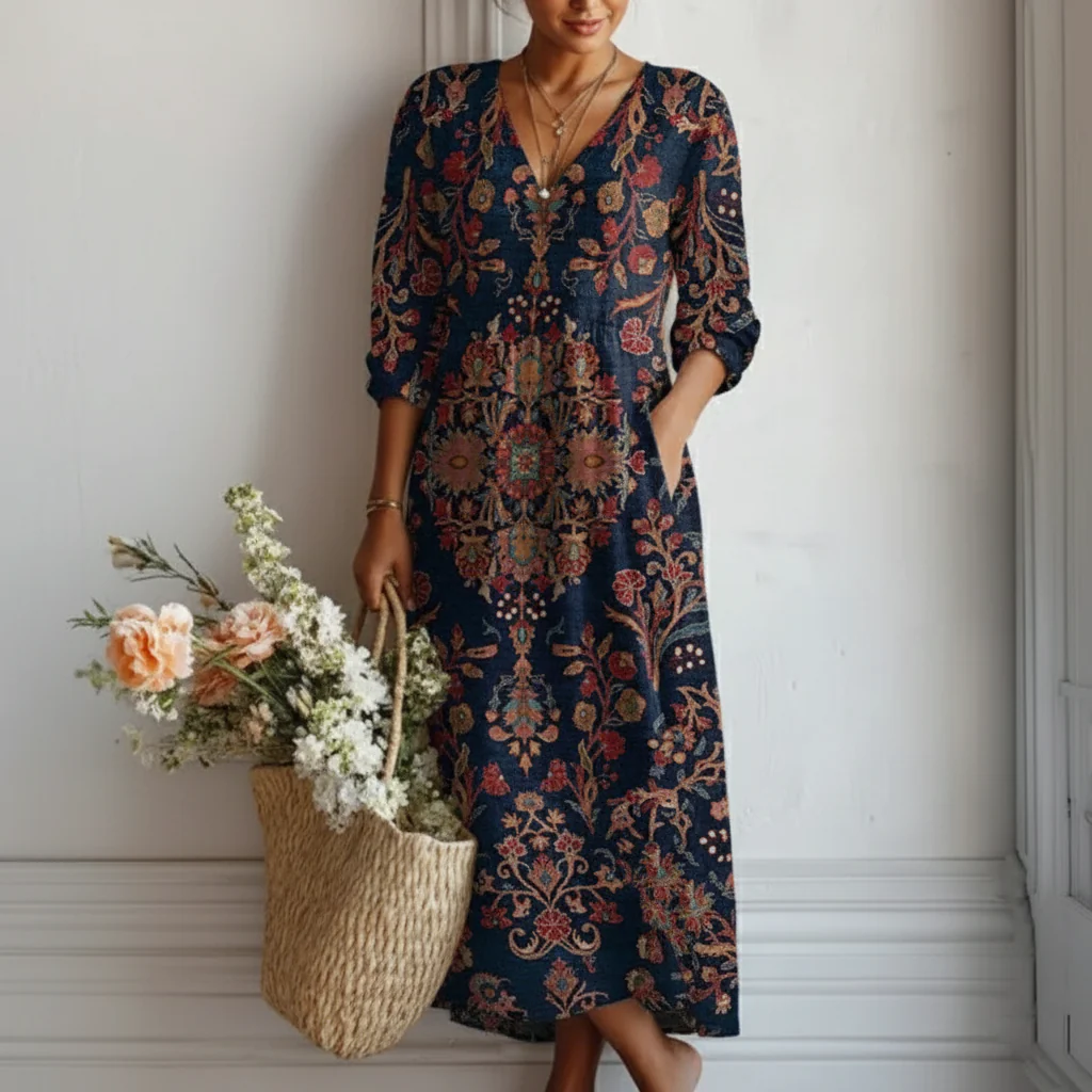 MOREAU LYON | ROBE IMPRIMÉE BOHO POUR FEMME
