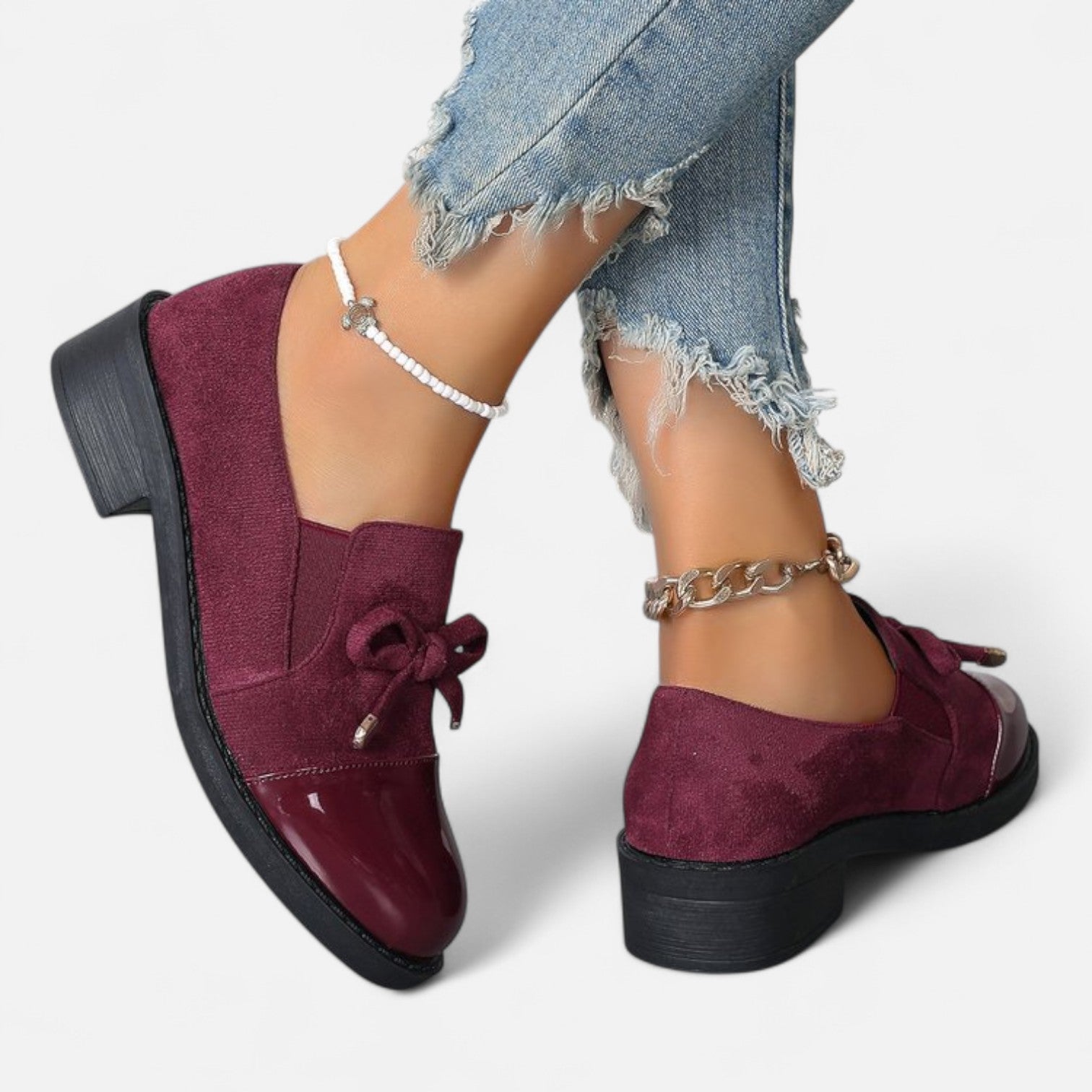 Eliaro Moda | Mocassins Rétro Nœud Femme