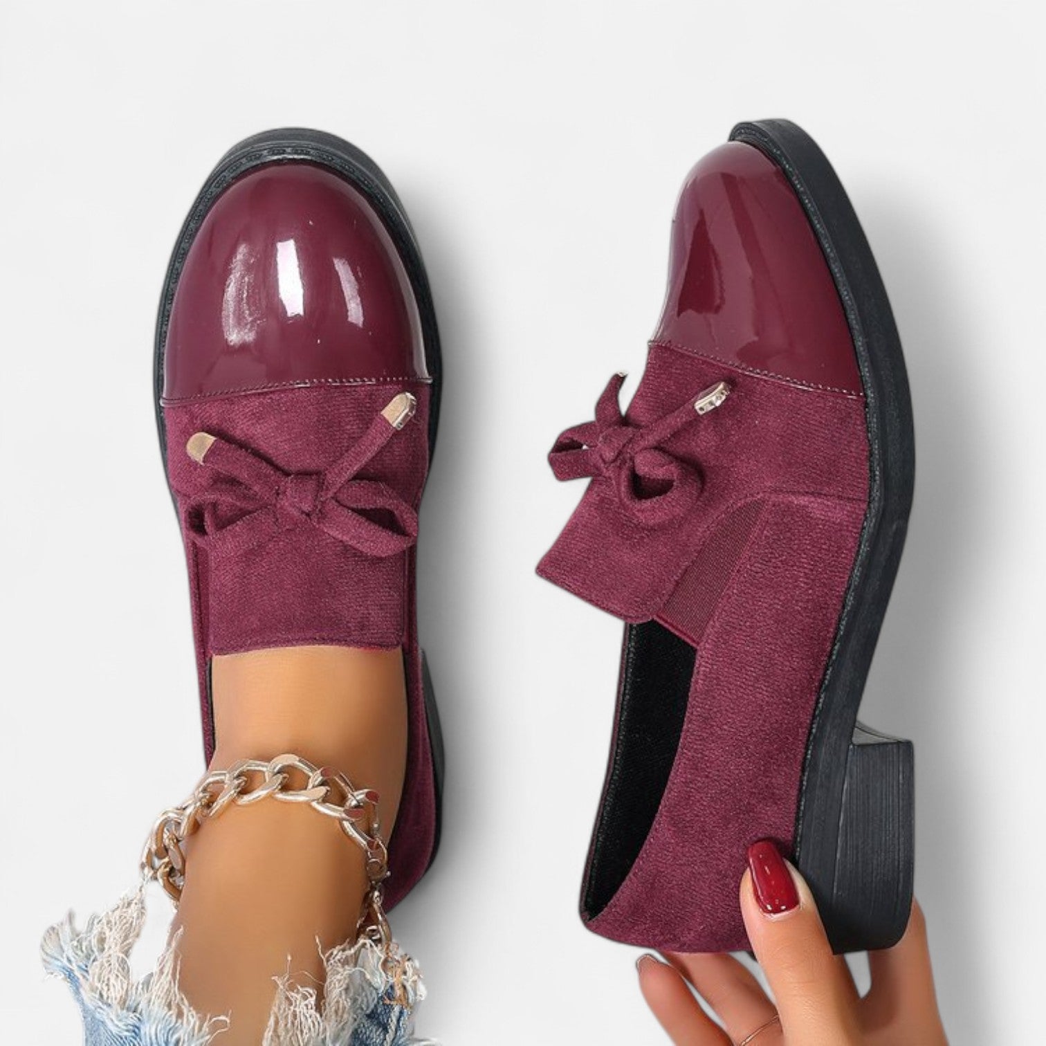 Eliaro Moda | Mocassins Rétro Nœud Femme