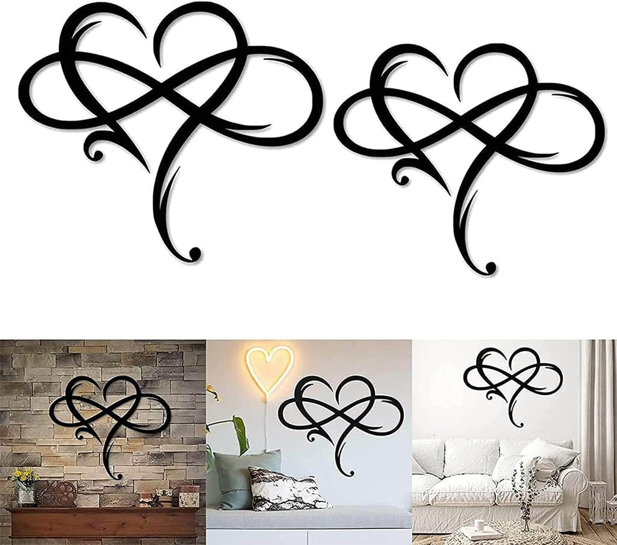 Frendorf Décoration Murale Cœur Infini Symbole d'Amour Éternel