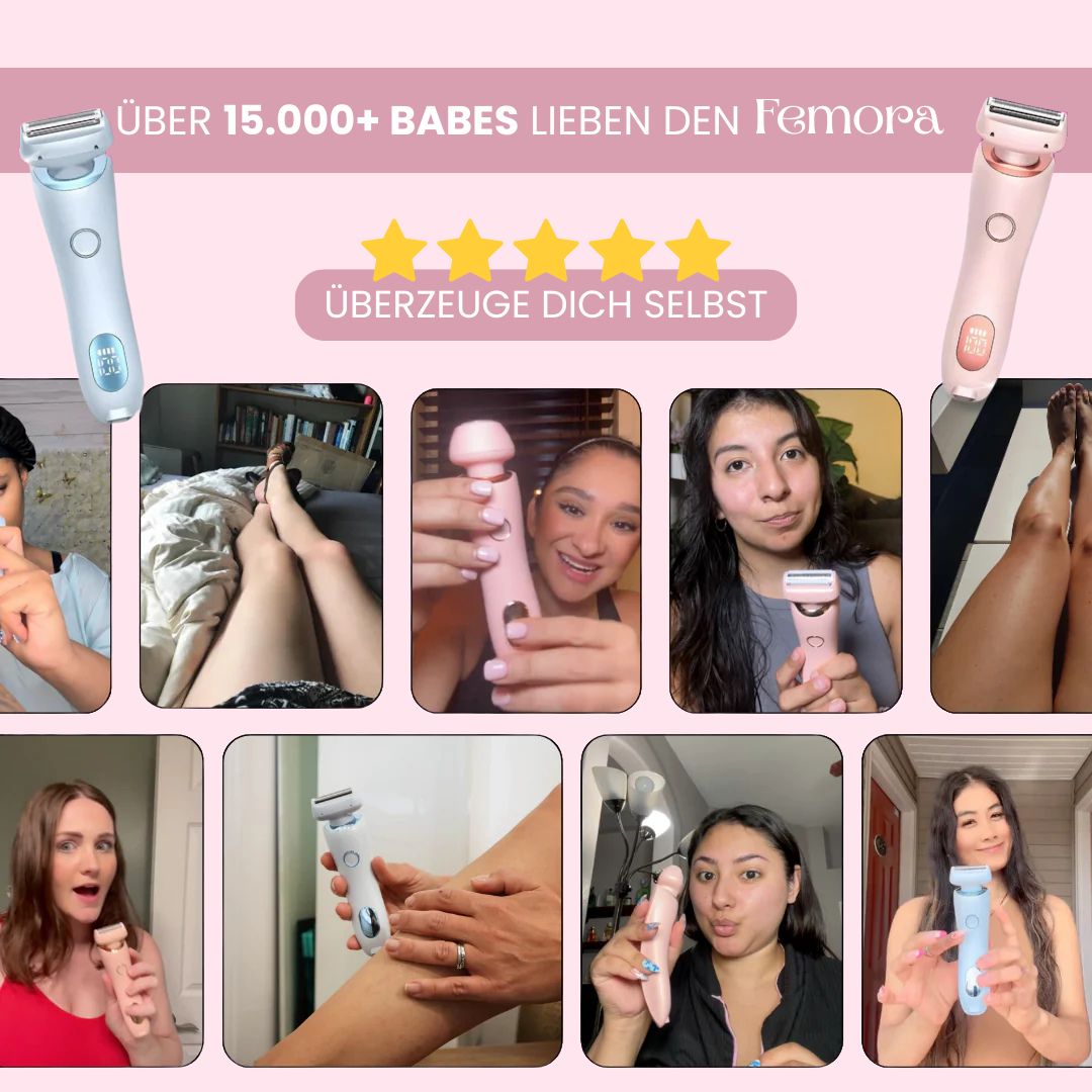 Rasoir intime pour femmes | Rasoir électrique pour la zone intime | Tondeuse bikini | Femora