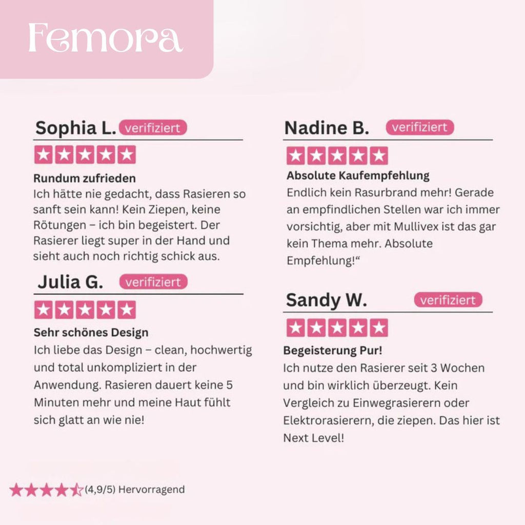 Rasoir intime pour femmes | Rasoir électrique pour la zone intime | Tondeuse bikini | Femora