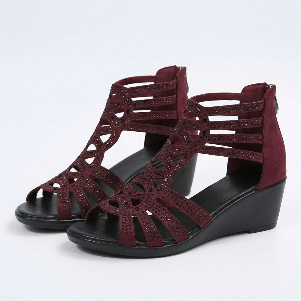 MOREAU LYON | SANDALE COMPENSÉE CHIC POUR FEMME
