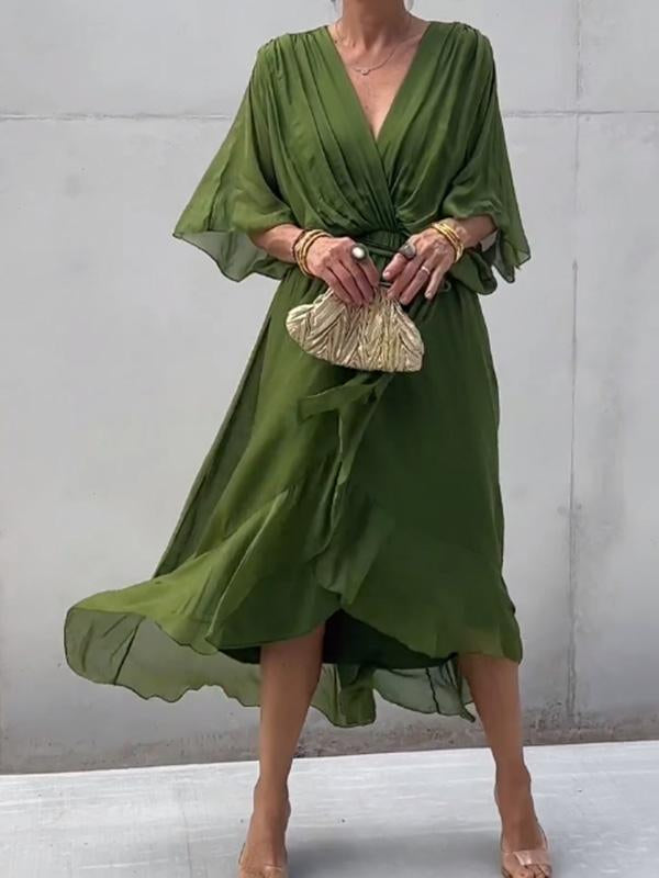 Fiorella - Robe Élégante Avec Décolleté en V