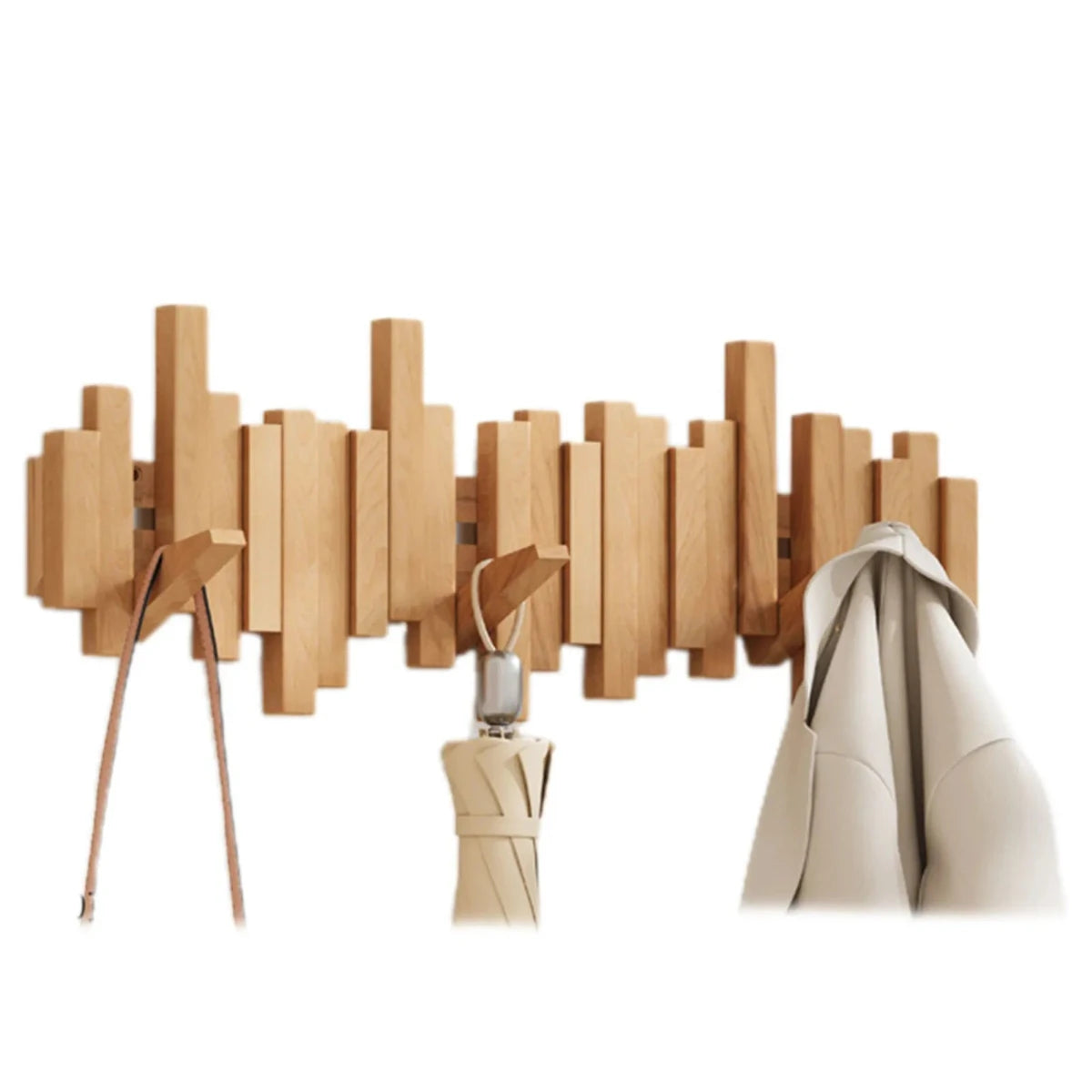 Garde-robe au style piano - Noyer/Hêtre - Design élégant