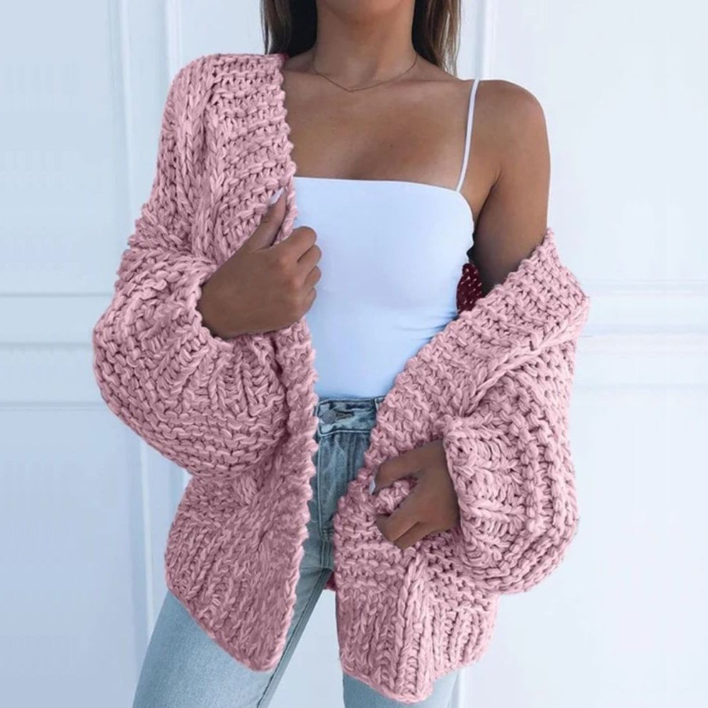 Chloé - Cardigan Élégant Oversize Grosse Maille