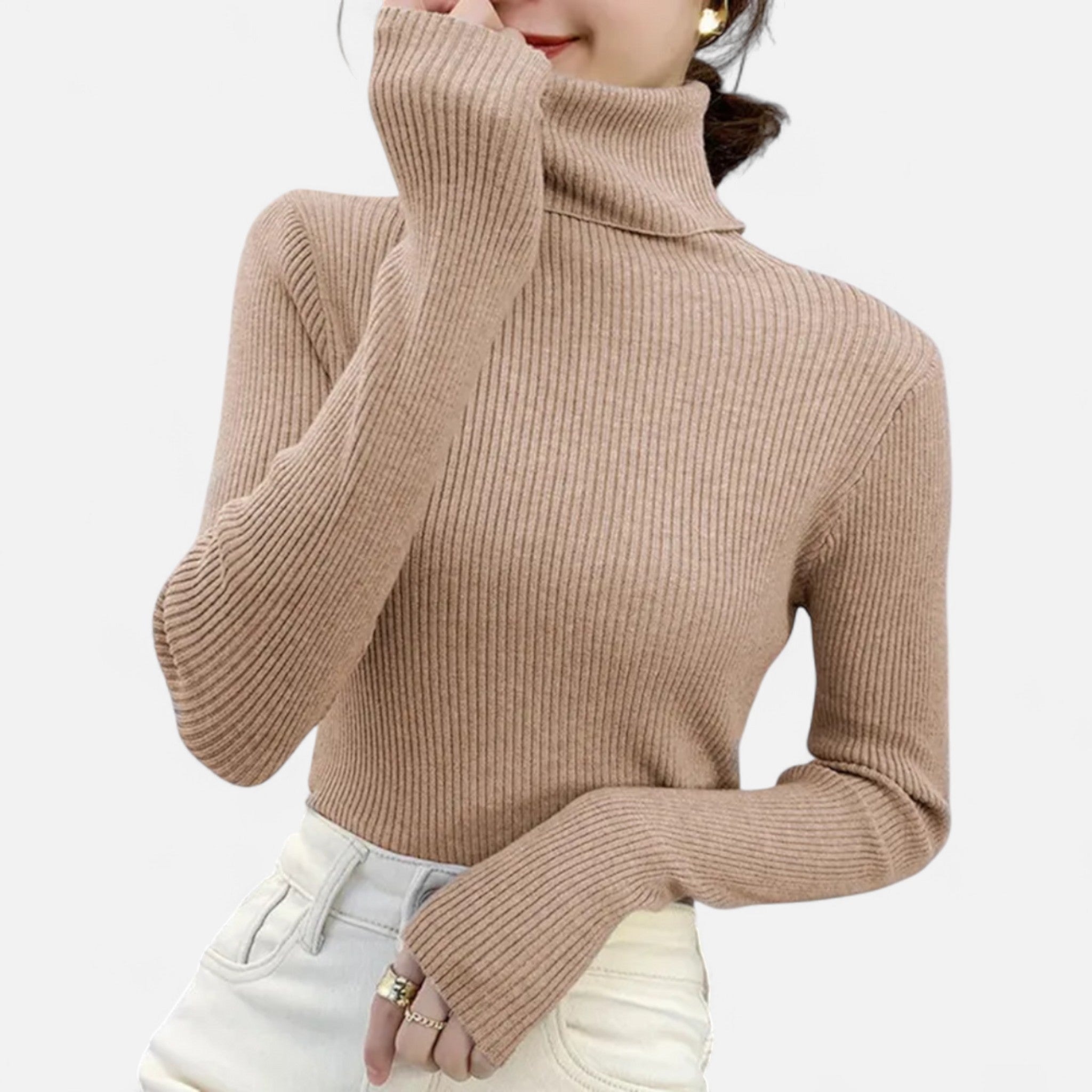 Eliaro Moda | Pull Col Montant Femme Élégance Intemporelle en Cachemire